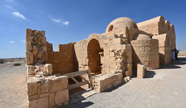 AMRA DESERT Şatosu Utanç verici freskler Jordan