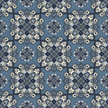 Geleneksel Hint tarzı, süslemeli mandala desen tasarımı, kart ve baskılar için yoga tasarımı