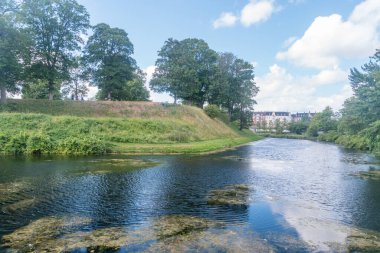 Danimarka, Kopenhag 'daki Kastellet Kalesi boyunca hendek.