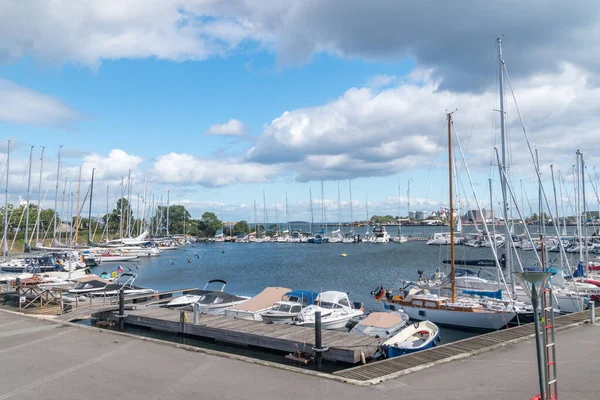 Kopenhagen Dänemark Juli 2022 Langelinie Marina Yachten Und Kleinboote — Stockfoto