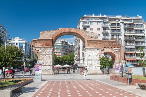 Θεσσαλονίκη Ελλάδα Σεπτεμβρίου 2022 Αψίδα Του Γαλέριου — Φωτογραφία Αρχείου