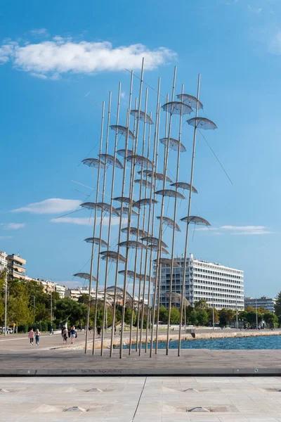 テッサロニキ ギリシャ 2022年9月29日 Zongolopoulosによる傘 — ストック写真