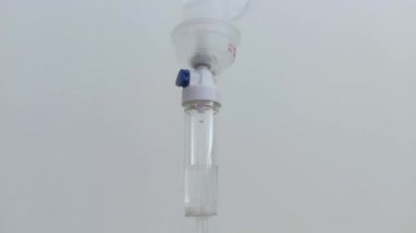 Intravenous therapy (abbreviated as IV therapy) in hospital.