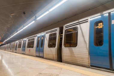 Lizbon, Portekiz - 6 Aralık 2022: Lizbon Treni.
