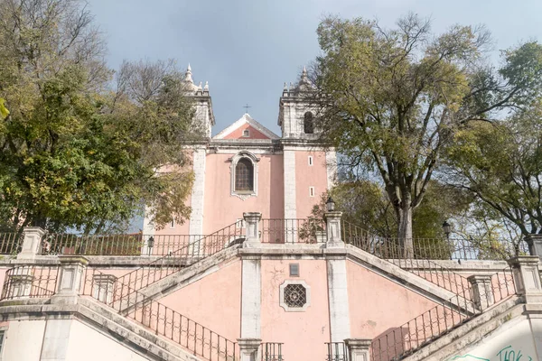 Λισαβόνα Πορτογαλία Δεκεμβρίου 2022 Εκκλησία Santos Velho — Φωτογραφία Αρχείου