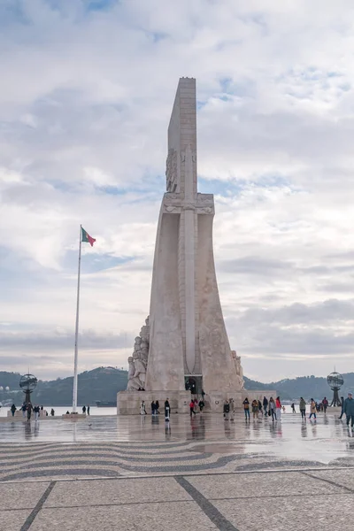 Lisbon Portugal Грудня 2022 Monument Portuguese Discoveries — стокове фото