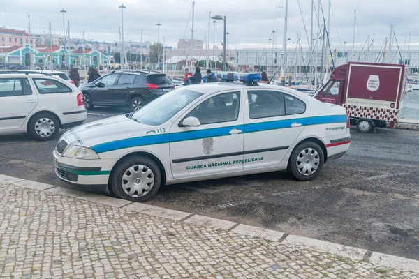 Λισαβόνα Πορτογαλία Δεκεμβρίου 2022 Αυτοκίνητο Εθνικής Δημοκρατικής Φρουράς Πορτογαλικά Guarda — Φωτογραφία Αρχείου