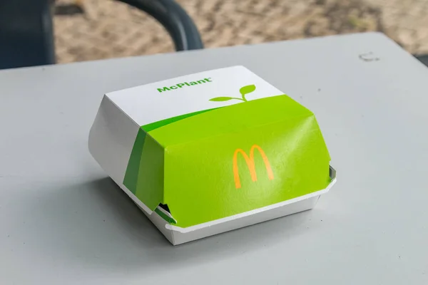 Λισαβόνα Πορτογαλία Δεκεμβρίου 2022 Box Mcdonald Mcplant Burger — Φωτογραφία Αρχείου