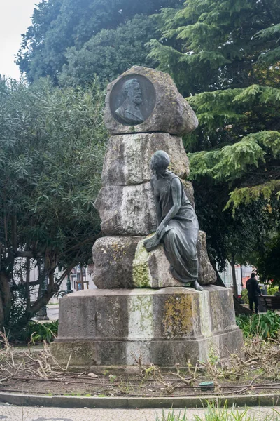 리스본 포르투갈 2022 Statue France Borges — 스톡 사진