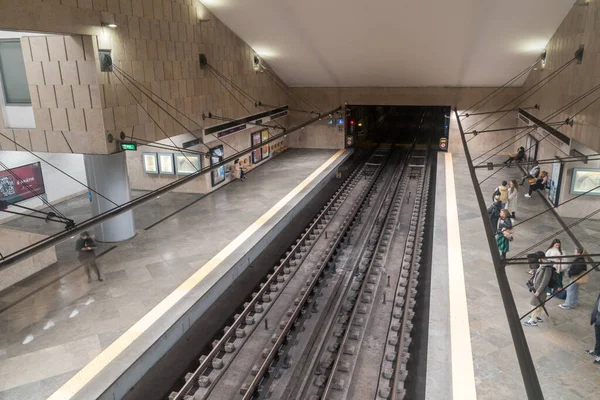 Lisboa Portugal Diciembre 2022 Estación Metro Alameda — Foto de Stock