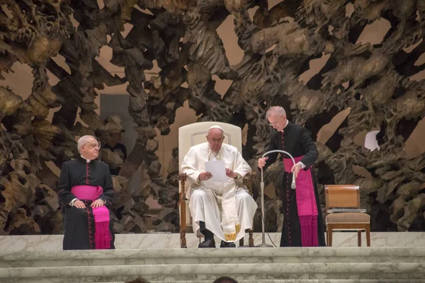Ватикан Ватикан Декабря 2022 Года Папа Франциск Время Еженедельной Аудиенции — стоковое фото