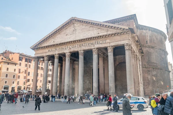 Rom Italien December 2022 Pantheons Fasad — Stockfoto