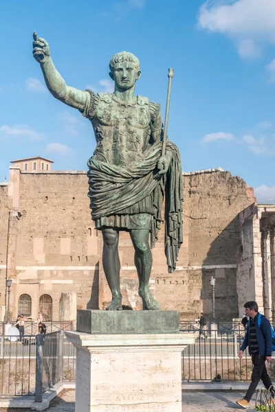 Rom Italien December 2022 Skulptur Gaius Julius Caesar — Stockfoto