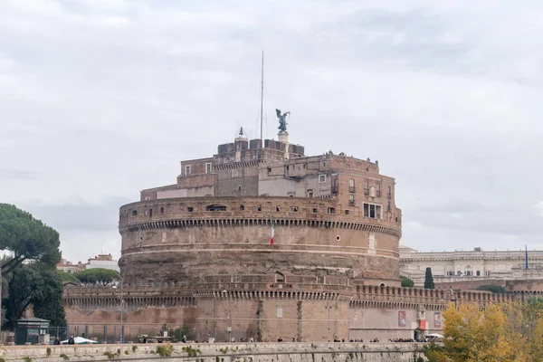 Rzym Włochy Grudnia 2022 Castel Sant Angelo — Zdjęcie stockowe