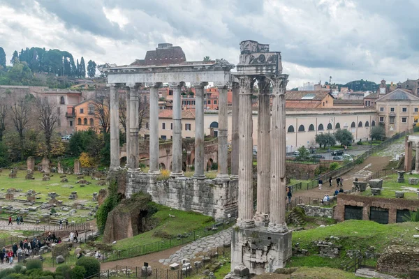 Рим Італія Грудня 2022 Forum Romanum Італ — стокове фото