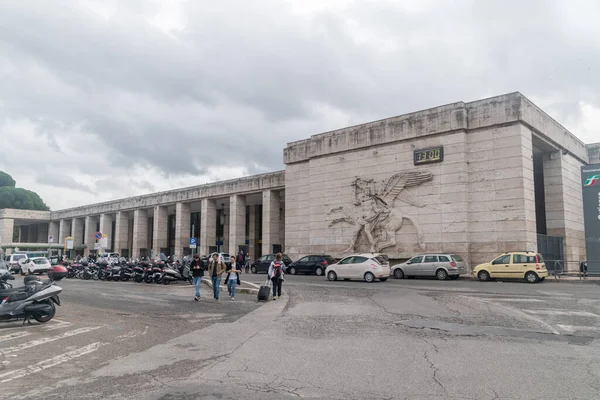 Rzym Włochy Grudnia 2022 Dworzec Kolejowy Roma Ostiense — Zdjęcie stockowe
