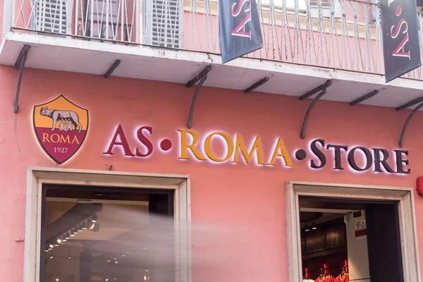 Rom Italien December 2022 Logotyp Och Skylt Roma Store Associazione — Stockfoto