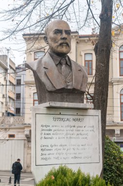 İstanbul, Türkiye - 10 Aralık 2022: Türk şair Mehmet Akif Ersoy 'un tutuklanması.