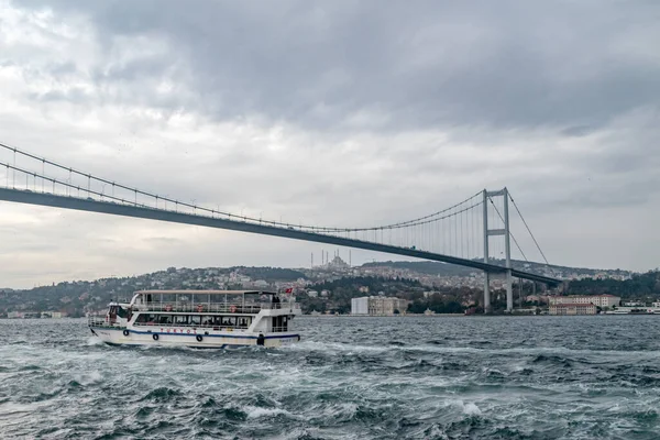 Istanbul Turquie Décembre 2022 Pont Bosphore Juillet Pont Des Martyrs — Photo