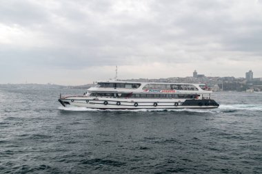 İstanbul, Türkiye - 10 Aralık 2022: Dentur Avrasya feribotu.