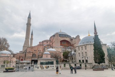 İstanbul, Türkiye - 10 Aralık 2022: Ayasofya Camii (Ayasofya Camii)).