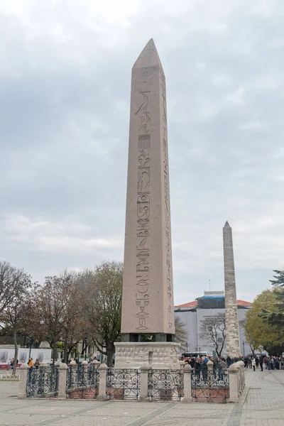 Istanbul Turkey December 2022 Obelisk Theodosius Dikilitas Ancient Egyptian Obelisk — Stock Photo, Image
