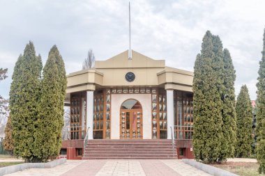 Chisinau, Moldova - 8 Mart 2023: Eternitate Memorial Sitesi binası.