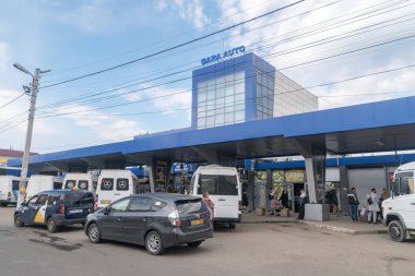 Chisinau, Moldova - 8 Mart 2023: Chisinau 'daki Merkez Otobüs İstasyonu (Gara Centrala Chisinau).