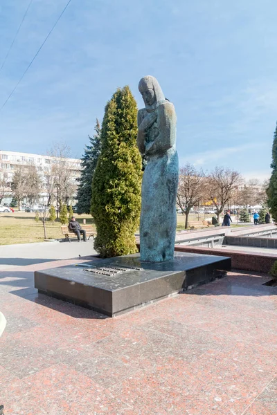 Chisinau Moldova Mart 2023 Anavatan Parkı Kahramanları Nın Yas Heykeli — Stok fotoğraf