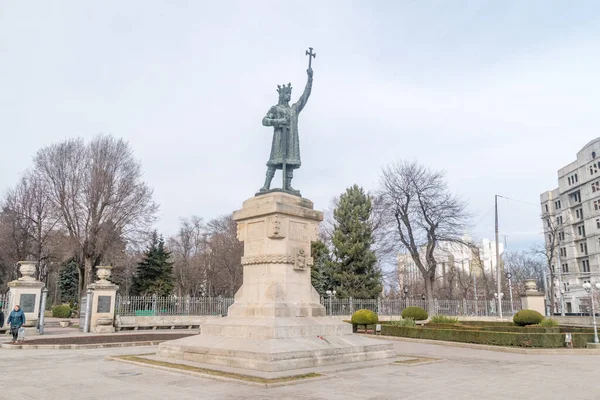 Chisinau Moldova March 2023 Stephen Great Monument Monumentul Lui Stefan — 스톡 사진