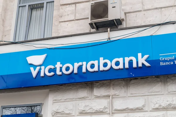 Chisinau Moldova 2023 Március Logó Aláírás Victoriabank — Stock Fotó