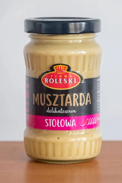 Pruszcz Gdanski Poland March 2023 Jar Roleski Mustard — стокове фото