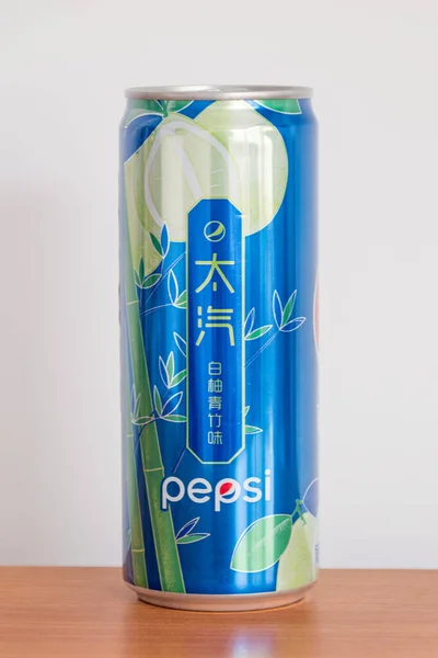 Pruszcz Gdanski Pologne Avril 2023 Canette Pepsi Saveur Pomelo Bambou — Photo