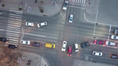 Chisinau, Moldova - 9 Mart 2023: Chisinau kavşağında hava dönüşü.