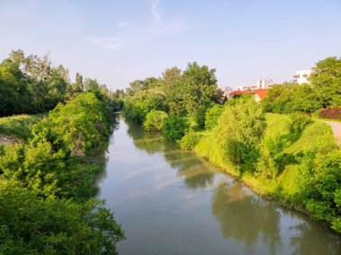 Bratislava, Slovakya 'daki Küçük Tuna Nehri.