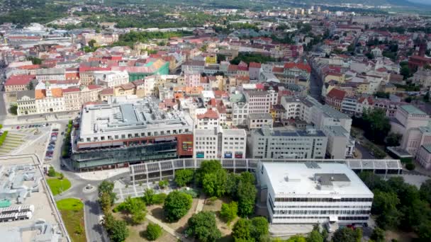 Teplice Czech Republic July 2023 Aerial View Buildings Teplice Czech — Stock Video