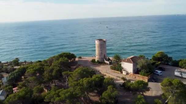 Tarragona Hiszpania Października 2023 Torre Mora Tarragonie — Wideo stockowe