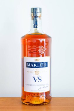 Pruszcz Gdanski, Poland - June 12, 2024: Bottle of Martell VS Cognac. clipart