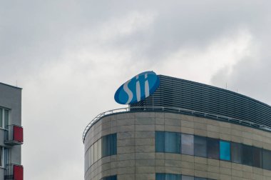Varşova, Polonya - 22 Haziran 2024: Logo ve Sii işareti.