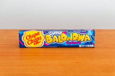 Pruszcz Gdanski, Poland - July 22, 2024: Chupa Chups bubble gum. clipart