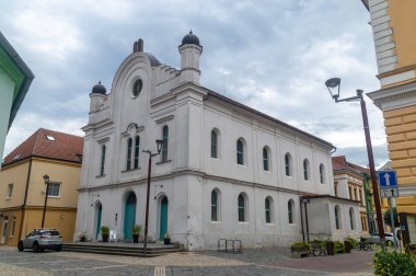 Breclav, Çek Cumhuriyeti - 28 Temmuz 2024: Breclav Sinagogu.