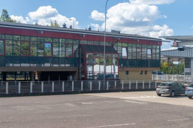 Swiecko, Polonya - 6 Ağustos 2024: Swiecko sınır muhafızlığı görevi.