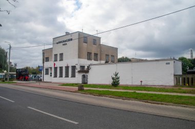 Sochaczew, Polonya - 6 Ekim 2024: Dar Guage Demiryolu Müzesi.