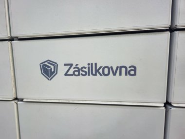Lovosice, Czechia - January 25, 2025: Logo and sign of Zasilkovna.