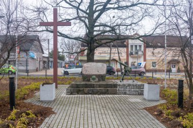 Brwinow, Polonya - 2 Mart 2025 Brwinow Muharebesi Anıtı.