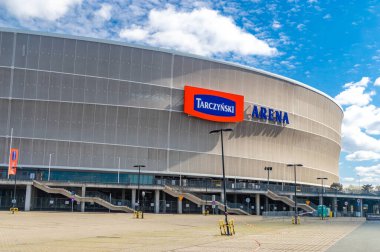 Wroclaw, Polonya - 5 Nisan 2025: Tarczynski Arena Wroclaw Stadyumu.