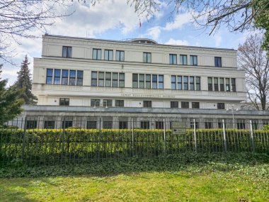 Varşova, Polonya - 12 Nisan 2025: Polonya Cumhuriyeti Senatosu (Senat Rzeczypospolitej Polskiej).