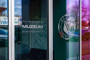Varşova, Polonya - 12 Nisan 2025: Legia Warszaw Müzesi.