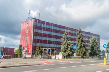 Kalisz, Polonya - 4 Mayıs 2025: Kalisz Akademisi Öğrenci Evi.