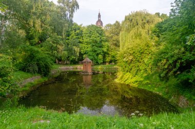 Kozmin Wielkopolski, Polonya - 2 Haziran 2025: Kozmin Wielkopolski 'deki Büyük Polonya Asiler Parkı.